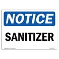 thumbnail image 1 of SignMission OS-NS-RD-1218-L-18239 OSHA Notice Sign - Sanitizer, 1 of 1