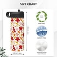 thumbnail image 4 of Sikiie fall laef Maple Print 18OZ Insulated Straw Cup, Portable Leak-proof Sports Water Bottle, Stainless Steel Water Cup Suitable for Home and Outdoor, 4 of 8