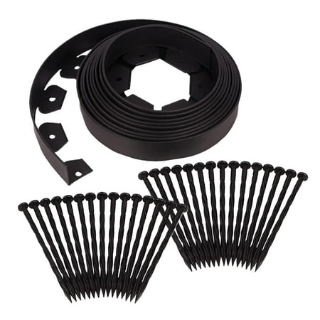 33ft Yard Edging Spikes No Digding Edging Durable Barrier Premium Paver