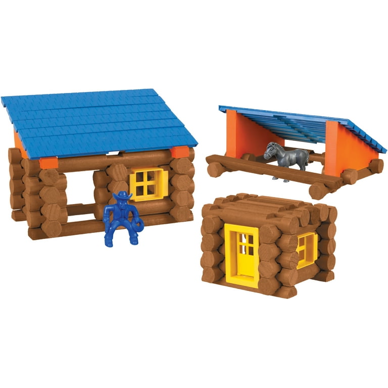 LINCOLN LOGS Oak Creek Lodge 137 Pieces Ages 3 Preschool Education Toy