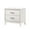 White, variant on Gzxs Nightstand with 2 Drawers, White Bedside Table with Shimmering Silver Trim Accent and Handles, for Bedroom Living Room Small Space, 28"L x 17"W x 26"H