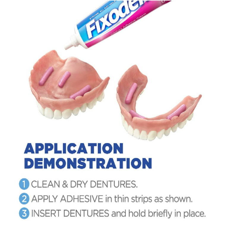 How To Use Fixodent Denture Adhesive Cream