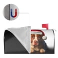 thumbnail image 5 of PHELIKA Christmas Pet Dog Cat Santa Hat 04 Mailbox Covers Magnetic Mailbox Wraps Post Letter Box Cover Mailwrap Garden Home Decor Standard Size 25.5"H x 21"W, 5 of 8