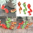 thumbnail image 2 of Plush Snake Figure Cartoon Snake Plush Dolls Toy Furry Stuffed Toy for Birthday Christmas, 2 of 8