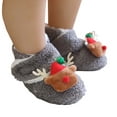 thumbnail image 3 of Cartoon Shoes for Babies Warm Soft Sole First Booties Winter Boots,Color:Gray,5, 3 of 7