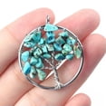 thumbnail image 4 of Natural Crystal Quartz Tree of Life Wire Wrapped Stone Pendant Necklace Healing, 4 of 6