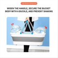 thumbnail image 2 of Portable Silicone Bucket for Household Large Mop Bucket Rectangular, 2 of 5