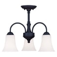 thumbnail image 2 of 6464-04-Livex Lighting-Ridgedale - 3 Light Convertible Dinette Chandelier in Traditional Style - 18 Inches wide by 15 Inches high, 2 of 2