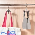 thumbnail image 3 of Pebbuoy Japanese Style Bag Hook with 360 Degree Rotating Hook Scarf Hat Storage Rack Non-deformation Closet Organizer, 3 of 6