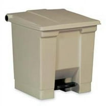 Step On Container- 12 Gallon- 16-.25in.x15-.75in.x17-.13in.- Beige
