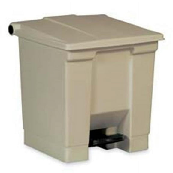 Step On Container- 12 Gallon- 16-.25in.x15-.75in.x17-.13in.- Beige