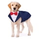 thumbnail image 1 of Set de traje de esmoquin y pañuelo Kuoser para perros grandes, 1 of 7