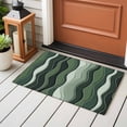 thumbnail image 5 of Rectangle Area Rug 2x3ft,Sage Green Gradient Waves Washable Carpet Non-Slip Runner Accent Rugs Indoor Floor Mat for Bedroom Living Room Decor,Abstract Geometric Lines, 5 of 9