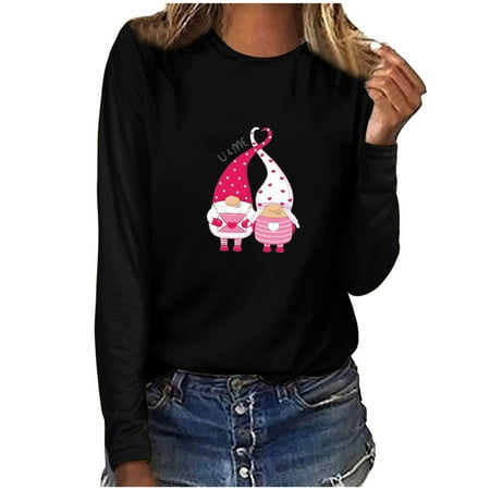 

Hvyesh Love Sweatshirt Love Sweater Valentine s Day Gift for Her Love Gift Idea for Women Valentines Day Sweatshirt Spring Love Top Black shirts for women L