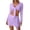 Purple, variant on Bxsruta Women's 4 Piece Bikini Set High Waisted Tummy Control Push Up Mesh Swimsuits with Removable Pads