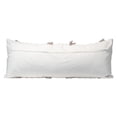 thumbnail image 3 of Foreside Home & Garden Gray Oversized 14x36 Decorative Cotton Lumbar Throw Pillow with Knotted Accent and Hand Tied Fringe, 1 Count (Pack of 1), 3 of 5