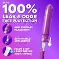 thumbnail image 4 of Tampax Compact Radiant Tampons, with LeakGuard Braid & Extendable Applicator, Regular Absorbency, Unscented, 4 of 9