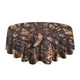 thumbnail image 5 of Design Pattern Round Tablecloth 60 Inch – Waterproof Polyester Table Cover with Full Print Design, Wrinkle Resistant & Washable for Kitchen Dining Party Decor, 5 of 6