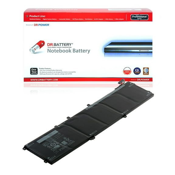 DR. BATTERY - Replacement for Dell XPS 15 2017 15 2018 9570 / 15 7590 / 15 9550 / 15 9560 / 15 9560 i7-7700HQ / 15 9570 / 15 9570 i7 UHD / 5041C / 5D91C / 5XJ28 / 6GTPY / B0768CM848 / B07DG1TZ4P