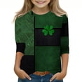 thumbnail image 3 of Jolis Hauts à Manches Longues pour Enfants Imprimé St. Patrick Col Rond Chandail T-Shirt Taille Moyenne Grande, 3 of 6