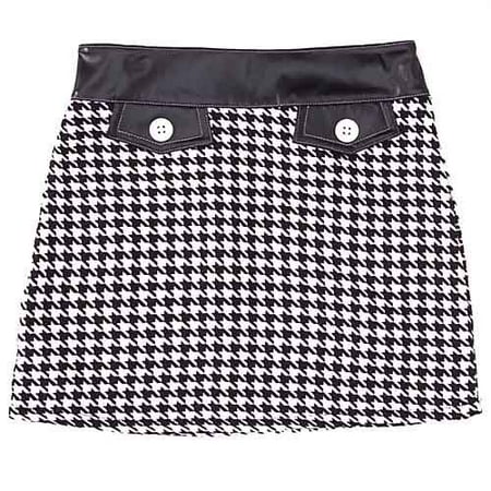 mary-kate and ashley brand - Girl's Houndstooth A-Line Skirt