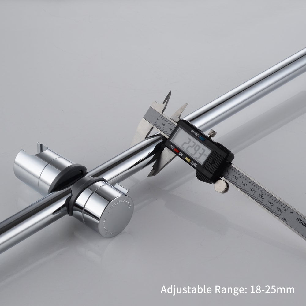 Hand Shower Bracket for Slide Bar Adjustable Chrome Plated Shower Holder NI5L