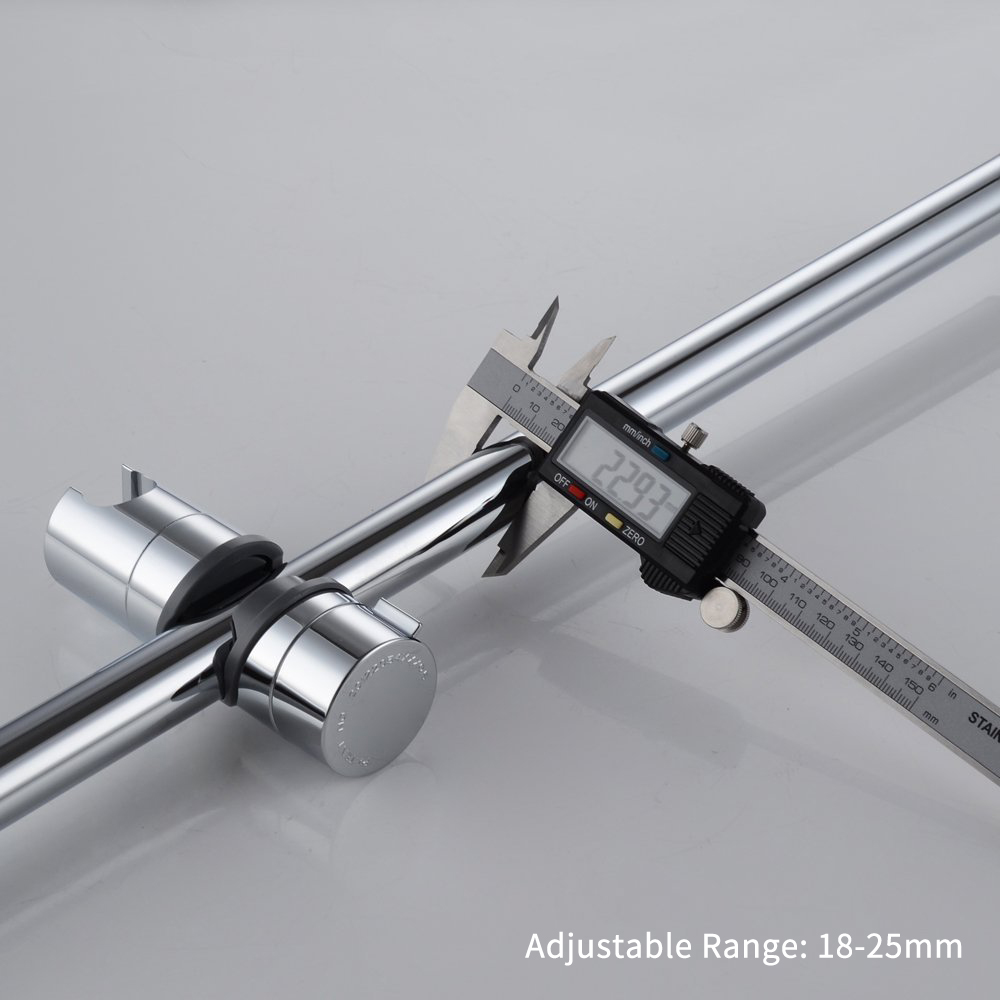 Adjustable Hand Shower Bracket for Slide Bar 18-25MM Diameter Polished  Chrome Replacement Handheld Shower Head Holder | Walmart Canada