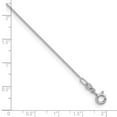 thumbnail image 2 of 14k White Gold Hollow 1.1mm Cable Chain Necklace 16 Inch Chain Necklace for Women and Men, 2 of 2