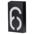 thumbnail image 1 of Matsuzay Placa de puerta solar digital Luz de gran tamaño Desenchufado Villa Lámpara Iluminación Led Decoración Paisaje Placa de noche Placa Iluminación y accesorios Número 6, 1 of 6