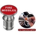 thumbnail image 3 of EJECT Fire Missile Button Car Cigarette Lighter Button Replacement Cover Suitable for Most 12V Cars (2 pcs), 3 of 5