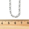 thumbnail image 2 of 10 pc Non-Tarnish 304 Stainless Steel Figaro Chain Necklaces with Lobster Claw Clasps Stainless Steel color 23.66 inch(60.1cm) 2.5mm, 2 of 4