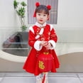 thumbnail image 6 of Tiijoy Toddler Girls Long Sleeve Chinese Dress Winter -Lined Party Dress, Sizes 1-2, 6 of 6
