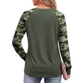 thumbnail image 4 of Fantaslook Women Long Sleeve Shirts Color Block Casual Tops Crewneck Fashion Fall Clothes, 4 of 8