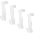 thumbnail image 1 of 4 Pcs Over The Door Hook, Z Shaped Hooks Reversible Door Hooks Coat Hook Bathroom Towel Hooks Foam Protection For Wardrobe Door And Bedroom Door, Whit, 1 of 5
