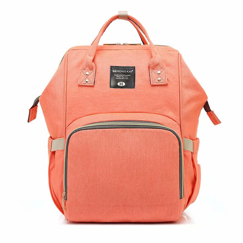 Clearance! Baby Diaper Bag Multi-Function Travel Backpack Baby Nappy Changing Mommy Bags Orange ...