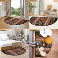 thumbnail image 7 of CURLYOOT Half Round Door Mat 24'' x 36'', Indoor Outdoor Entrance Rug, Semi Circular Area Rug, Non Slip Washable Absorbent Doormat, Southwestern Aztec Boho Laundry Room Rug, 7 of 7