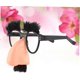 thumbnail image 4 of 4 Pcs Halloween Fake Nose Funny Glasses With Nose Mustache Party Prop Prom Balloons Hawaiian Dresses For Kids Sunglasses Bulk Adult Glasses Set Gift B, 4 of 5