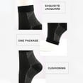 thumbnail image 3 of 3 Pair Compression Socks for Plantar Fasciitis, Achilles Tendonitis Relief - Ankle Compression Sleeve for Heel Spurs, Foot Swelling, Fatigue & Sprain - Arch Support Brace for Work, Gym, Sports, 3 of 7