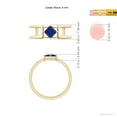 thumbnail image 4 of Angara Natural 0.4 Ct. Blue Sapphire Solitaire Ring in 14K Yellow Gold for Women (Ring Size: 12), 4 of 9