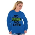 thumbnail image 4 of No Game No Life Unisex Plus Fleece Graphic Sweatshirt Brisco Brands 4X, 4 of 5