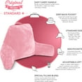 thumbnail image 4 of Husband Pillow Pink, Original Reading Pillow in Bed Rest Chair, Shredded Memory Foam Large Lounge Cushion Adult Backrest with Arms, Comfy Back Support for Sit Sitting Up, Washable / Removable Cover, 4 of 9