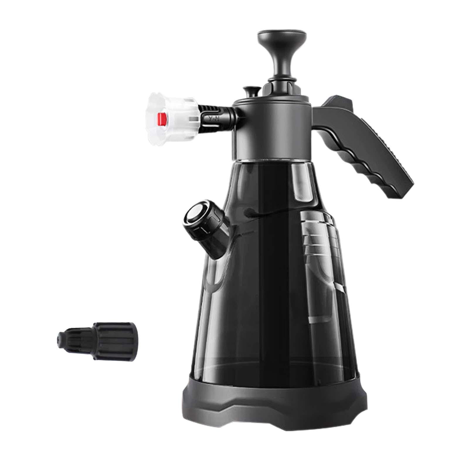 figatia Foam Sprayer,Hand Pressurized Soap Sprayer Pressure Sprayer with 2 Nozzles Water Sprayer for Lawn, Cleaning, Home, Car, Wash With White Cover