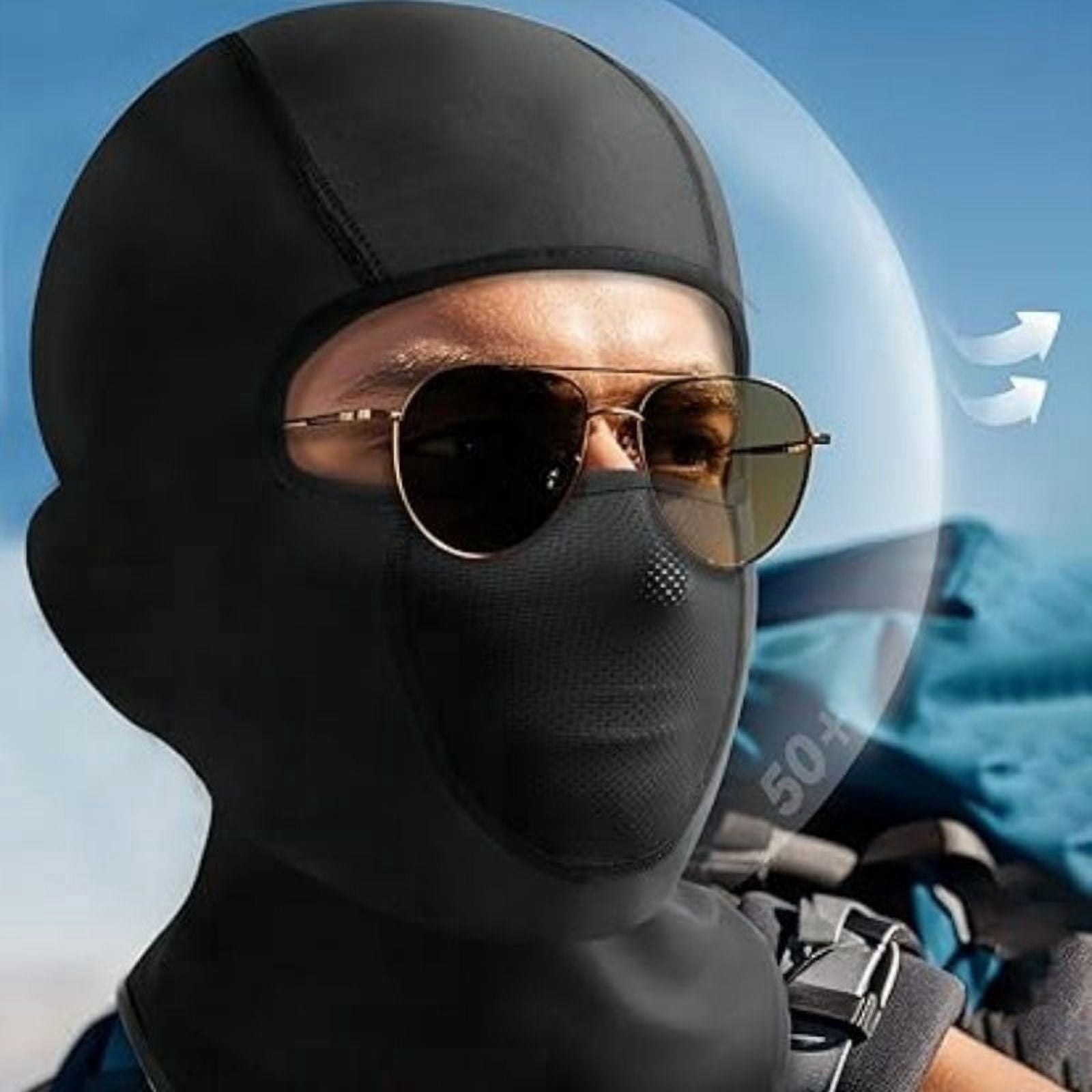 Cooling Breathable Balaclava Face Mask for Men Women Summer Full Head Cover Sun UV Protection for Motorcycle Work Ski