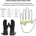 thumbnail image 5 of SNOW DEER Heated Glove Liners Men Women,Rechargeable Battery Heated Motorcycle Ski Snow Warmer Gloves, 5 of 9