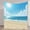 40x30inch（102cmx76cm）, variant on 1pc Flannel Blanket - 2D Flat Sunny Beach Blue Sky Clouds Waves Sand, Soft & Warm Nap Throw for Sofa, Office, Bed, Camping, Travel - All-Season Multi-Purpose Gift Blanket, 2D Flat