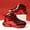 Red, variant on MJTBGFSWG Kids Sneakers Boys’ Winter High Top Lined Thickened Leather Snow Boots with Sole
