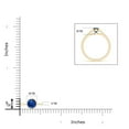 thumbnail image 4 of ANGARA Natural Classic Bezel-Set Round Blue Sapphire Solitaire Ring in 14K Yellow Gold for Women (Size-5mm) | September Birthstone, Anniversary, Jewelry Gift for Women | Natural Blue Sapphire Ring, 4 of 8