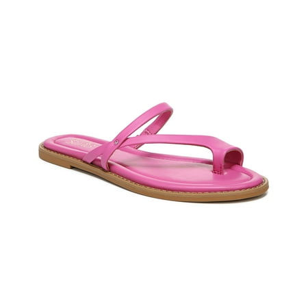 

Franco Sarto Womens Jeniro Faux Leather Slip On Slide Sandals