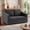 Dark Gray, variant on Ebello 2-Seater Sofa with Detachable Back Cushion, Fabric Upholstered Loveseat with Soft Seat Cushion for Living Room, Apartment, Office – 3 Colors (Beige)