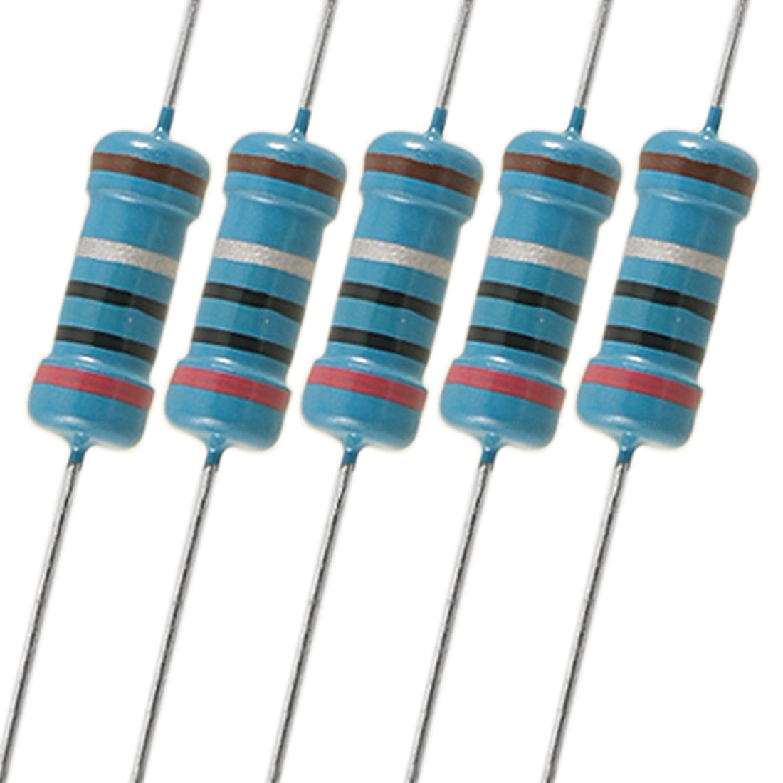 Lot De 20 Résistances Carbone 1K Ohm 1 Watt – Tolérance 5%, Dimensions 3,2x9 Mm